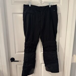 Vintage Roffe Jett Style Black Nylon Wool Stirrup Ski Pants Mens Sz 38 Regular